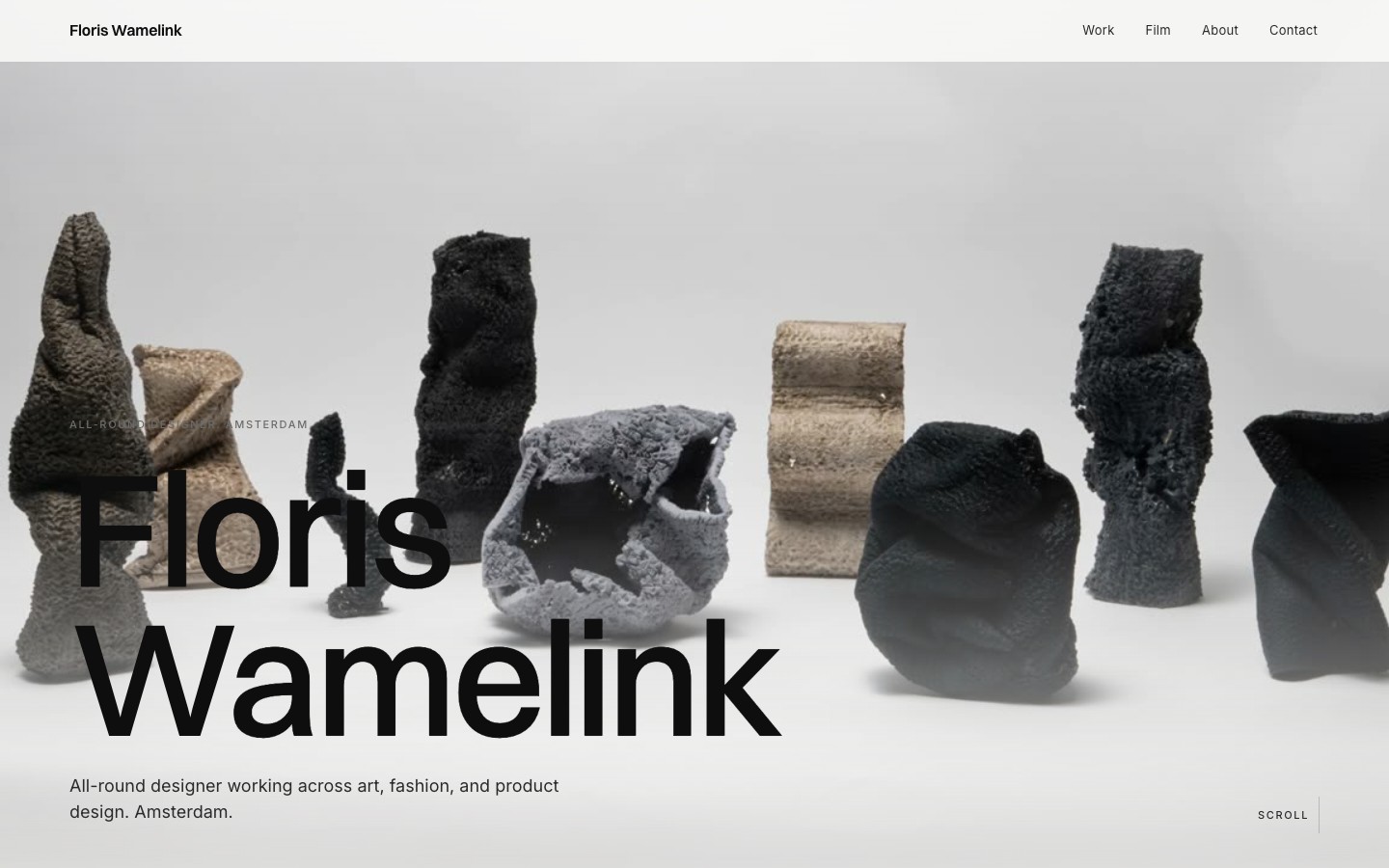 Website voor Floris Wamelink